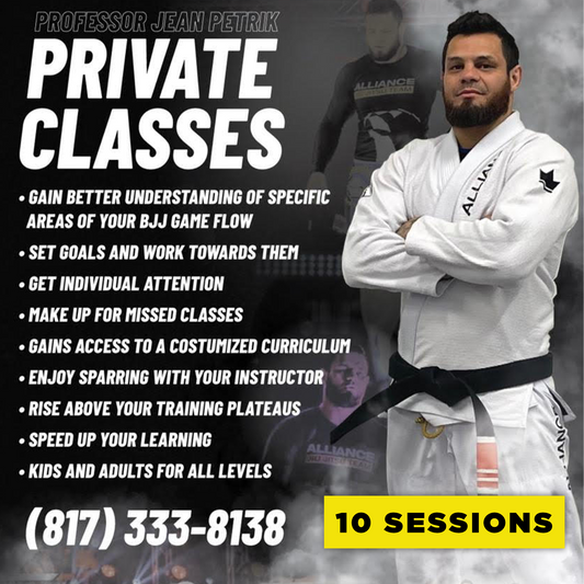 Brazilian Jiu Jitsu Private Lesson Package (10 Sessions, 1-Hour Per Session)